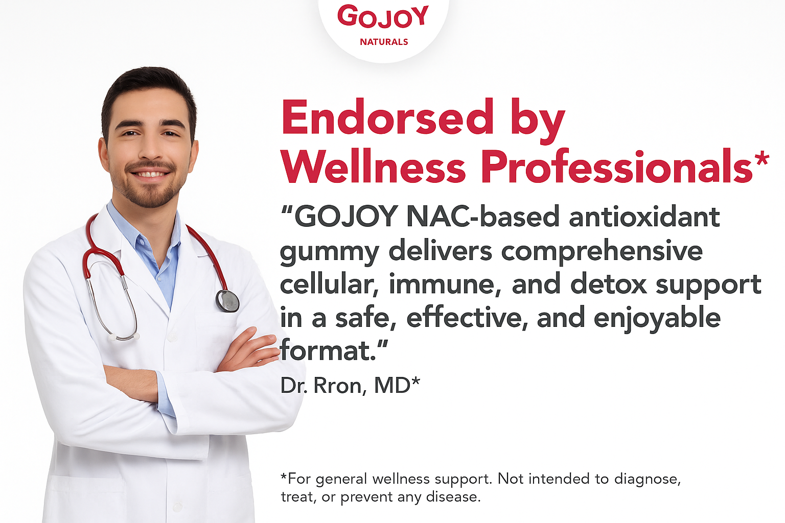 Doctor-Recommended Total Body Defense Gummy: NAC + 6 Nutrients That Fight Oxidative Stress
