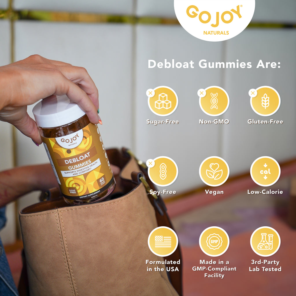 GOJOY Debloat Gummies - Bloating, Gut Health & Digestive Support Herbal Supplement