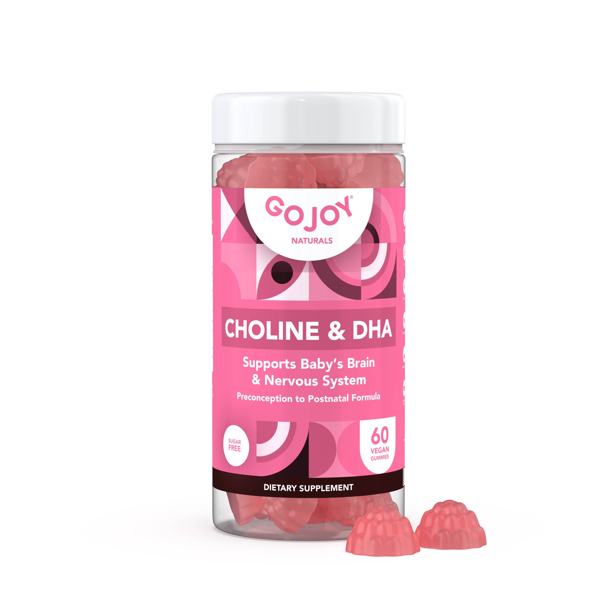 GOJOY Choline Supplement – Prenatal & Postnatal Gummies for Healthy Baby & Mom