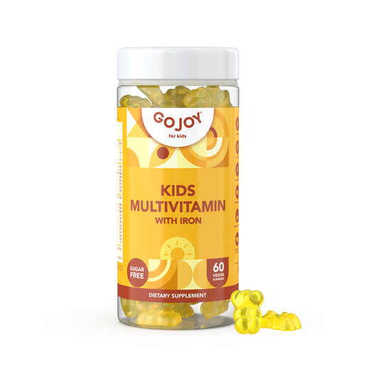 GOJOY Kids Multivitamin Gummies with Iron - Sugar Free - For Toddlers & Children 3 & Up