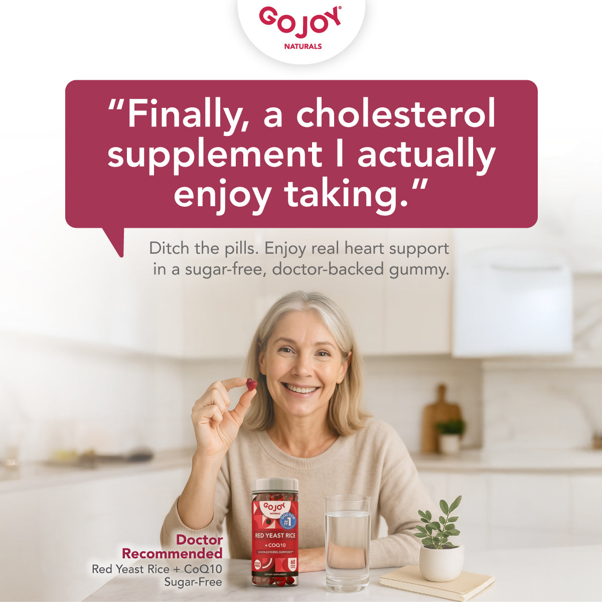 GOJOY Red Yeast Rice CoQ10 Gummies – Heart Support Supplements for Cholesterol Management