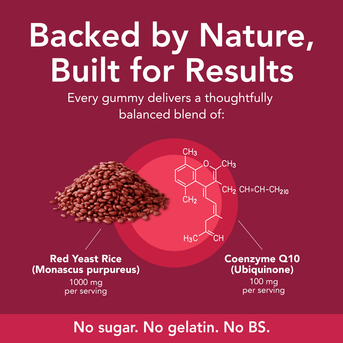 GOJOY Red Yeast Rice CoQ10 Gummies – Heart Support Supplements for Cholesterol Management